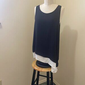 Black & White, Max Studio, sleeveless top. Large. New with tags.
